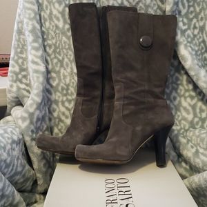Franco Sarto slate suede boots